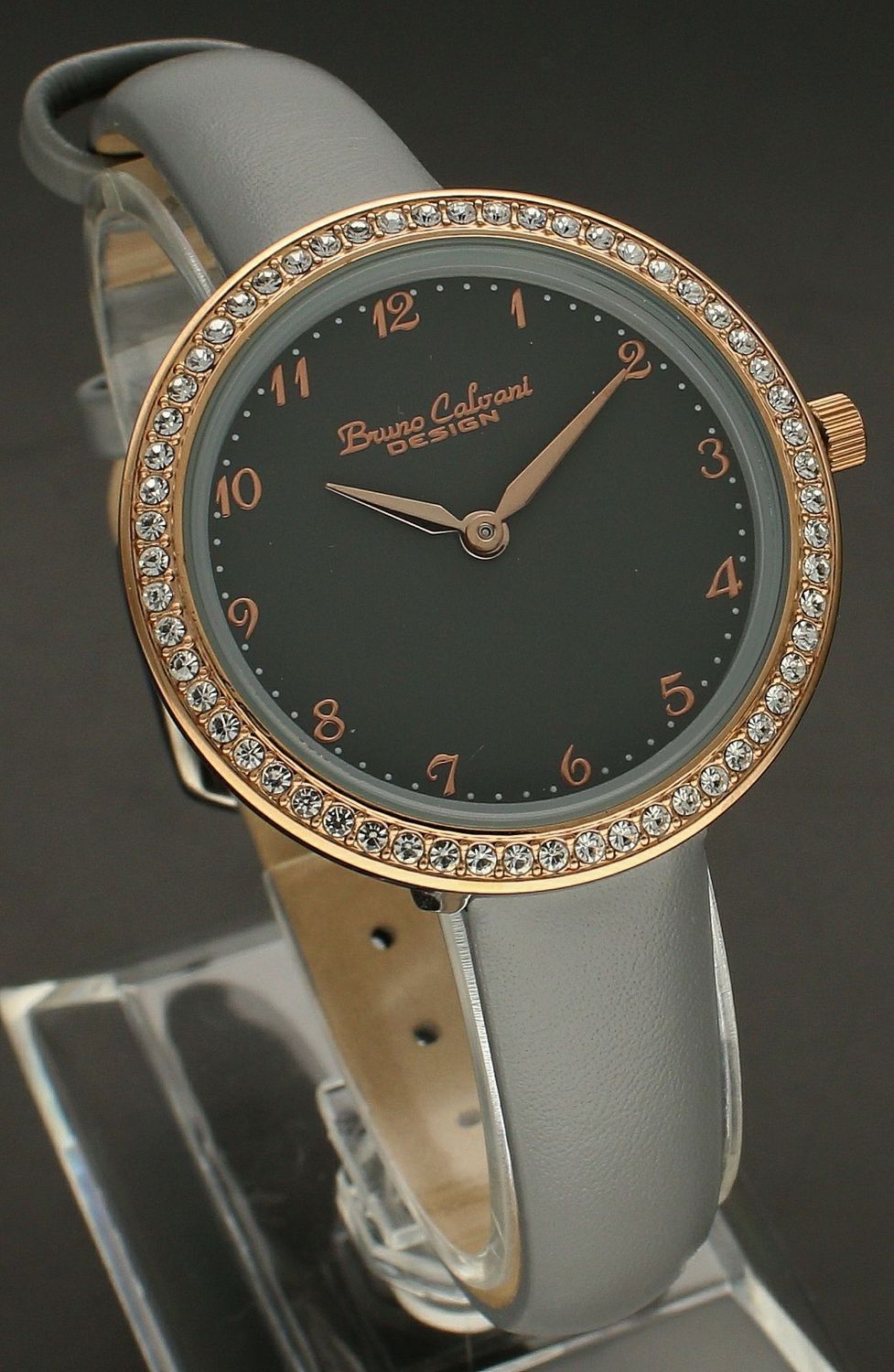 Zegarek damski na szarym pasku Bruno Calvani BC9894 ROSEGOLD szary pasek.jpg